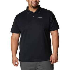 Men's COLUMBIA Utilizer Polo Shirt Omni-Wick OmniShade UPF 30‎ Black Size XXL